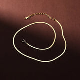 925 Silver Snake Chain Choker Necklace Classic Fine Jewelry