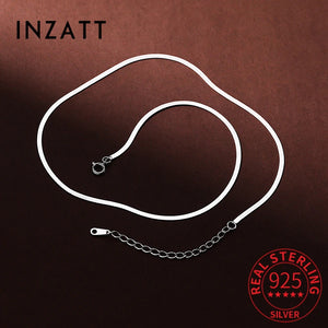 925 Silver Snake Chain Choker Necklace Classic Fine Jewelry