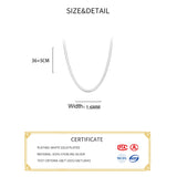 925 Silver Snake Chain Choker Necklace Classic Fine Jewelry
