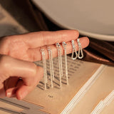 925 Silver Star Tassel Drop Earrings for Women