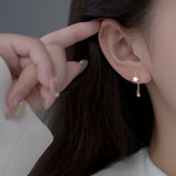 925 Silver Star Tassel Stud Earrings Women Jewelry Accessory