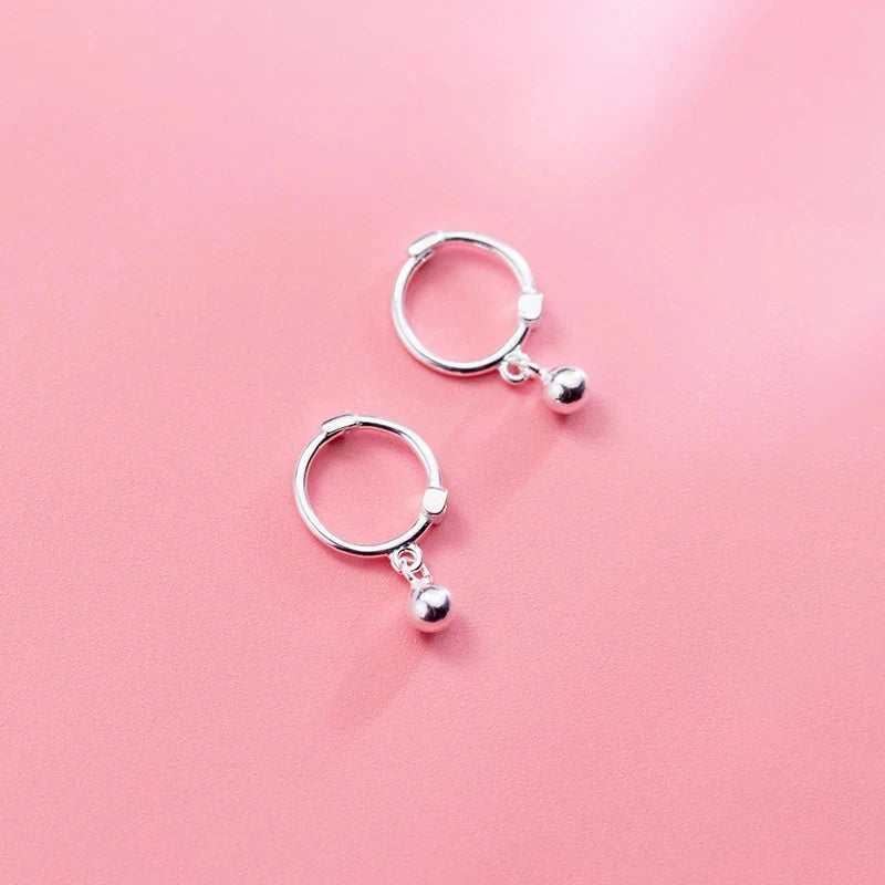 925 Silver Star Heart Pentagram Cross Hoop Earrings for Women