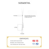 925 Silver Triangle Sweater Chain Necklace Women Fine Jewelry
