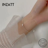 925 Silver Zircon Chain Bracelet Women Party Fine Jewelry