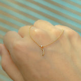 925 Sterling Silver Zircon 14K Chain Bracelet Punk Jewelry