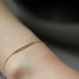 925 Sterling Silver Zircon Chain Bracelet Punk Fine Jewelry