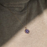 925 Silver Zircon Moon Phase Choker Necklace 18k