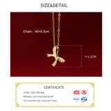 925 Silver Zircon Bowknot Choker Necklace Classic Fine Jewelry