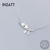 925 Silver Zircon Bird Pendant Necklace For Women