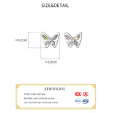 925 Silver Zircon Butterfly Chain Bracelet Classic Minimalist Fine Jewelry