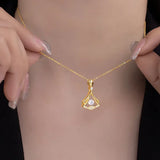 925 Silver Zircon CZ Choker Necklace 18K Skirt for Women