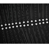 925 Sterling Silver Zircon CZ 26 Letters Round Choker Necklace For Women