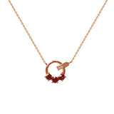 925 Silver Zircon CZ Round 14K Choker Necklace Women Classic Fine Jewelry