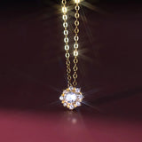 925 Sterling Silver Zircon CZ Round Choker Necklace For Women