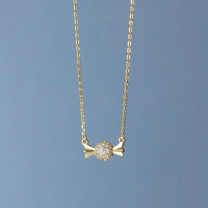 925 Silver Zircon Candy Choker Necklace Women Jewelry