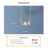 925 Silver Zircon Candy Choker Necklace Women Jewelry