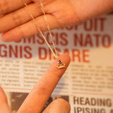 925 Silver Zircon Crown Pendant Choker Necklace for Women