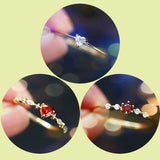 INZATT 925 Silver Zircon Heart Ring 14K Women Fine Jewelry