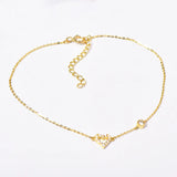 925 Sterling Silver Zircon Heart Charm Bracelet