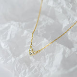 925 Silver Zircon Heart Pendant Choker Necklace Women Jewelry