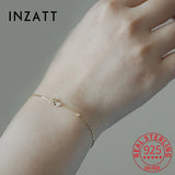 925 Silver Zircon Heart Rose Charm Bracelet Women Wedding Jewelry