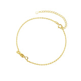 925 Silver Zircon Infinity Anklet Fine Jewelry Minimalist Accessories