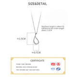 925 Silver Zircon Geometry Pendant Choker Necklace Women's Jewelry