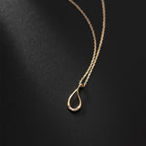 925 Silver Zircon Geometry Pendant Choker Necklace Women's Jewelry