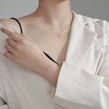 925 Silver Zircon U Chain Bracelet Women Party Jewelry