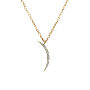 925 Silver Zircon Moon Choker Necklace for Women