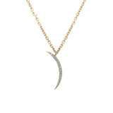 925 Silver Zircon Moon Choker Necklace for Women