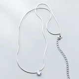 925 Silver Zircon Round Choker Necklace Women Birthday Party Jewelry