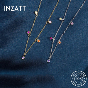 925 Silver Zircon Choker Necklace Women Party Jewelry