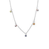 925 Silver Zircon Choker Necklace Women Party Jewelry