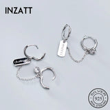 925 Silver Zircon Hoop Earrings Women Party Jewelry Gift