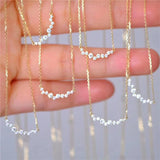 925 Silver Zircon Pendant Necklace Women Fine Jewelry
