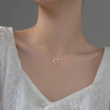 925 Silver Zircon Twist Choker Necklace for Women