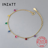 925 Silver Zircon Water Drop Bracelet Classic Fine Jewelry
