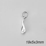925 Sterling Thai Silver Animal Zircon Charms for DIY Punk Accessories