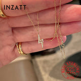 Real S925 Sterling Silver Lightning Zircon Choker Necklace