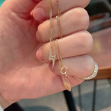 Real S925 Sterling Silver Lightning Zircon Choker Necklace