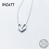 925 Sterling Silver Heart Choker Pendant Necklace Rose Jewelry