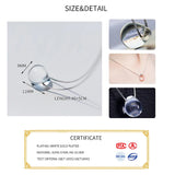 Water Drop Choker Pendant Necklace 925 Sterling Silver Jewelry