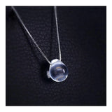 Water Drop Choker Pendant Necklace 925 Sterling Silver Jewelry