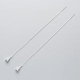 925 Sterling Silver Tassel Tower Dangle Drop Earrings For Women