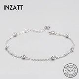 925 Silver Bead Bracelet Chain Link Office OL Jewelry