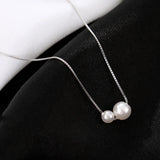 925 Silver Pearl Choker Necklace Classic Jewelry