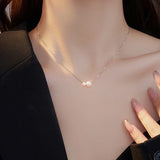925 Silver Pearl Choker Necklace Classic Jewelry