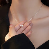 925 Silver Pearl Choker Necklace Classic Jewelry