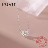 925 Silver Ice Butterflies Choker Necklace for Women